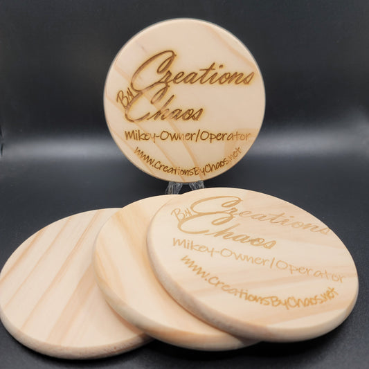 Round Wood Coaster