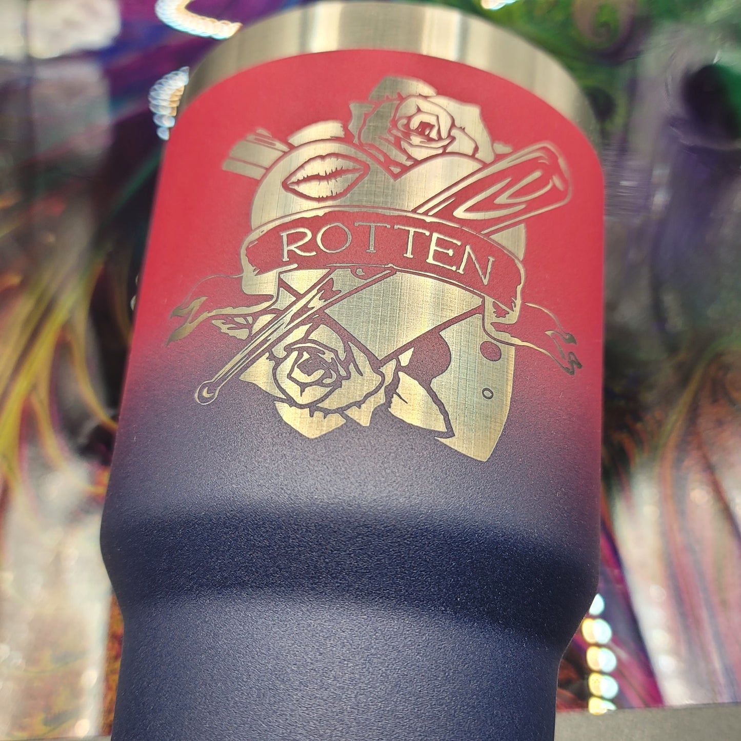 Custom Laser Engraved Stainless Steel Tumbler