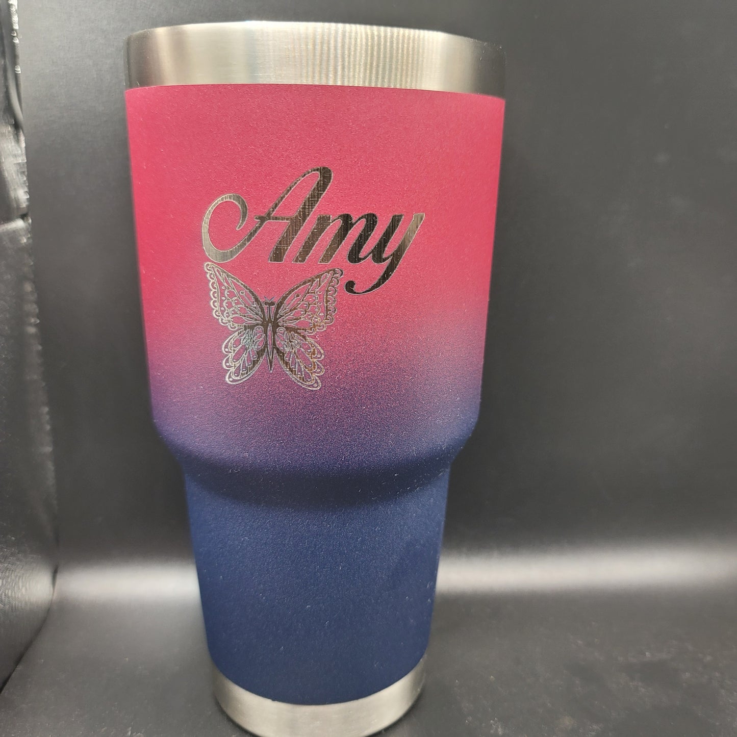 Custom Laser Engraved Stainless Steel Tumbler