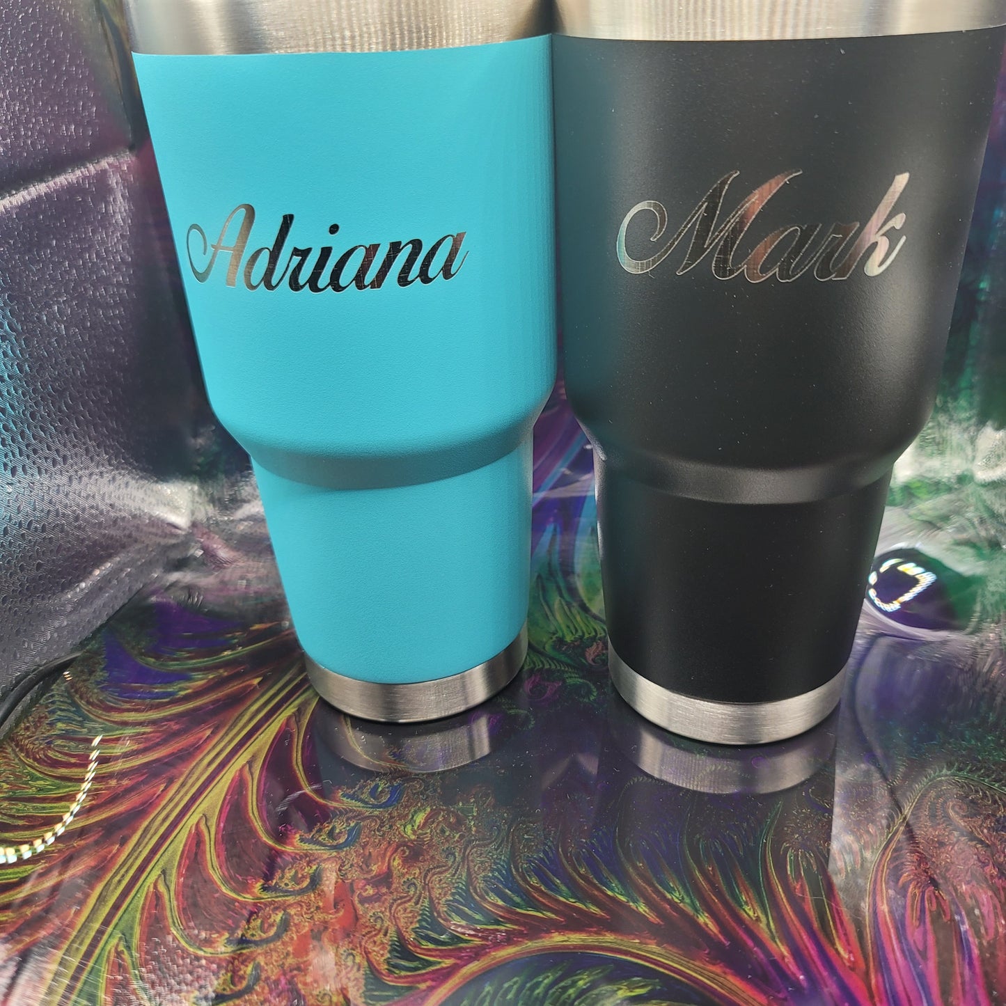 Custom Laser Engraved Stainless Steel Tumbler